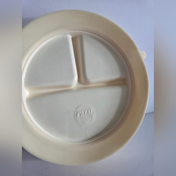 Vintage Pecoware Peter Rabbit Divided Plastic Plate - Picture 4 of 6